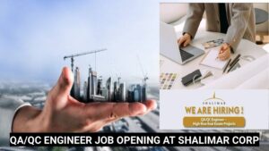 QA/QC Engineer Job Opening at Shalimar Corp | High-Rise Construction Projects in Lucknow
